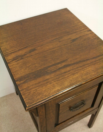 Antique Edwardian Neat Sized Oak Filing Cabinet