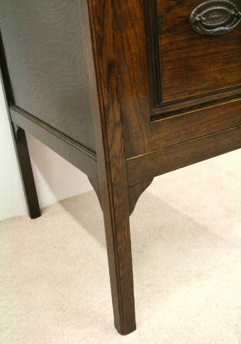 Antique Edwardian Neat Sized Oak Filing Cabinet
