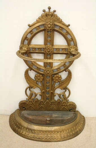Antique Large Victorian Cast Iron Stick Stand