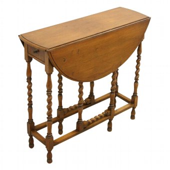 Victorian Jacobean Style Gateleg Table