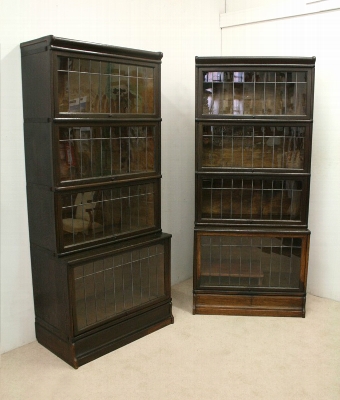 Pair of Globe Wernicke Sectional/Stacker Bookcases