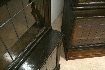 Antique Pair of Globe Wernicke Sectional/Stacker Bookcases