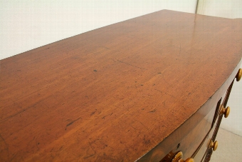 Antique Victorian Mahogany Bow Front Chest of Drawers