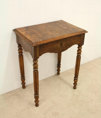 Mid Victorian Walnut Work Table