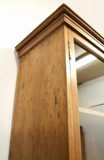 Antique Scottish Pitch Pine Cabinet Bookcase