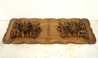 Antique Victorian Carved Book Slide