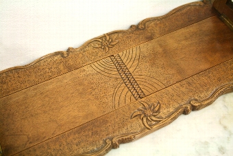 Antique Victorian Carved Book Slide