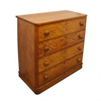 Victorian Satin Birch Chest of Drawers