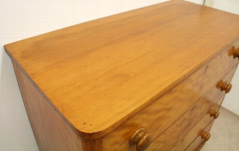 Antique Victorian Satin Birch Chest of Drawers