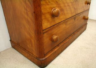Antique Victorian Satin Birch Chest of Drawers