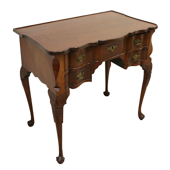 Dutch Block Front Mahogany Lowboy
