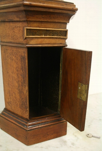 Antique Mid Victorian Desktop Post Box