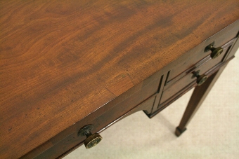 Antique George III Figured Spanish Mahogany Dressing/Side Table