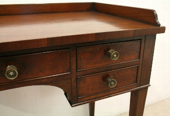 Antique George III Figured Spanish Mahogany Dressing/Side Table