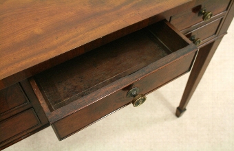 Antique George III Figured Spanish Mahogany Dressing/Side Table