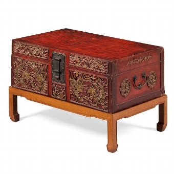 Chinese Trunk on Stand