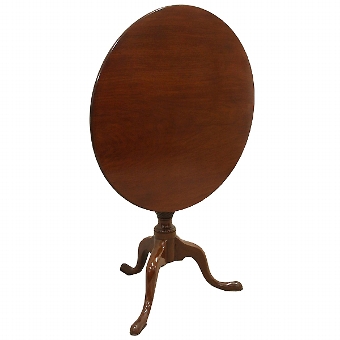 Antique George III Mahogany Snap Top Occasional Table