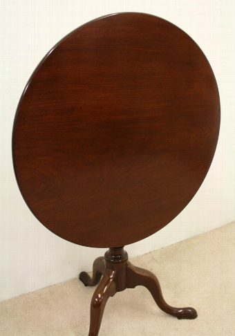 Antique George III Mahogany Snap Top Occasional Table