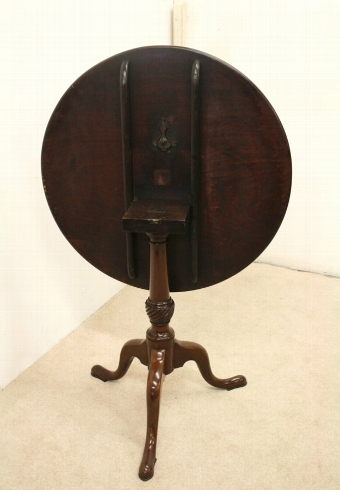 Antique George III Mahogany Snap Top Occasional Table