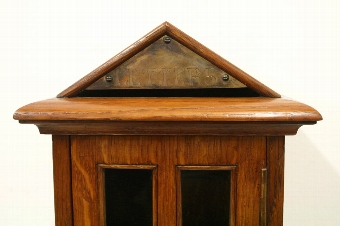 Antique Edwardian Oak Post Box