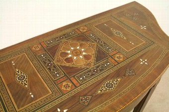 Antique Syrian Inlaid Side Table