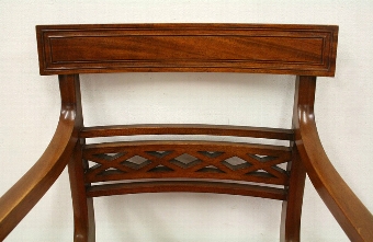 Antique Set of 8 Hepplewhite Style Dining Chairs