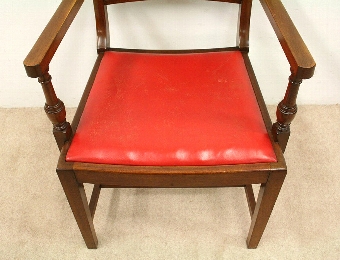 Antique Set of 8 Hepplewhite Style Dining Chairs