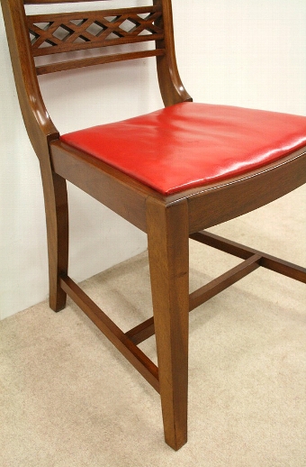 Antique Set of 8 Hepplewhite Style Dining Chairs