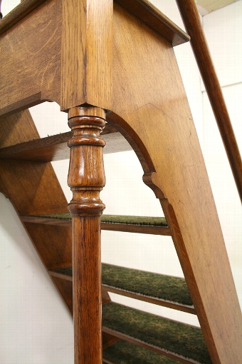 Antique William IV Oak Library Steps