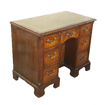George III Mahogany Kneehole Desk