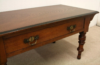 Antique Late Victorian Walnut Coffee Table