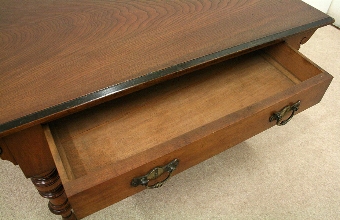 Antique Late Victorian Walnut Coffee Table