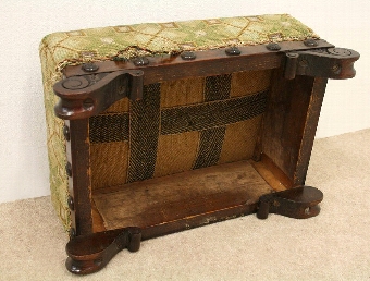 Antique George IV Mahogany Foot Stool