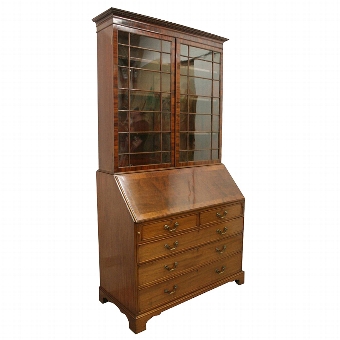 Mahogany Bureau Bookcase by John Taylor of Edinburgh