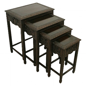 Nest of 4 Chinese Tables