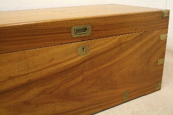 Antique Victorian Camphor Campaign Chest/Trunk