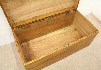 Antique Victorian Camphor Campaign Chest/Trunk