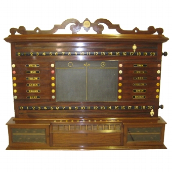 Thurston & Co Mahogany Scoreboard