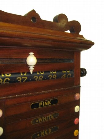Antique Thurston & Co Mahogany Scoreboard
