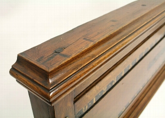 Antique Victorian Oak Scoreboard