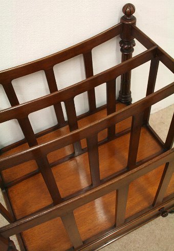 Antique Walnut Canterbury by Morison & Co of Edinburgh