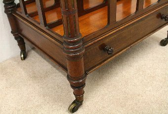 Antique Walnut Canterbury by Morison & Co of Edinburgh