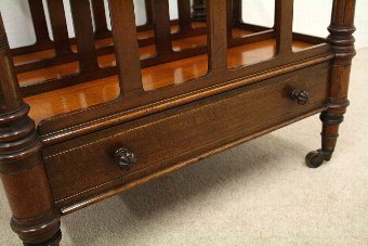 Antique Walnut Canterbury by Morison & Co of Edinburgh