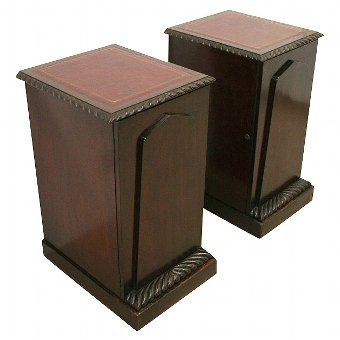 Pair of William IV Bedside Cabinets