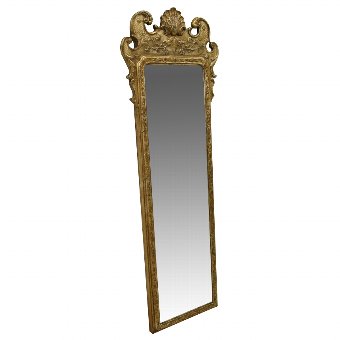 Queen Anne Style Gilded Wall Mirror