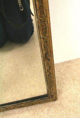 Antique Queen Anne Style Gilded Wall Mirror