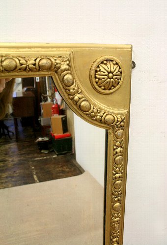 Antique Victorian Gilt Overmantel Mirror