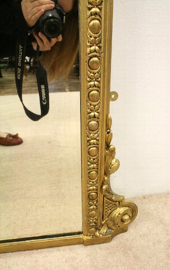 Antique Victorian Gilt Overmantel Mirror