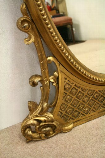 Antique Victorian Carved Giltwood Mirror by John Tayor