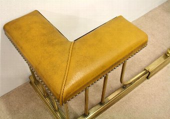 Antique Victorian Style Brass Club Fender